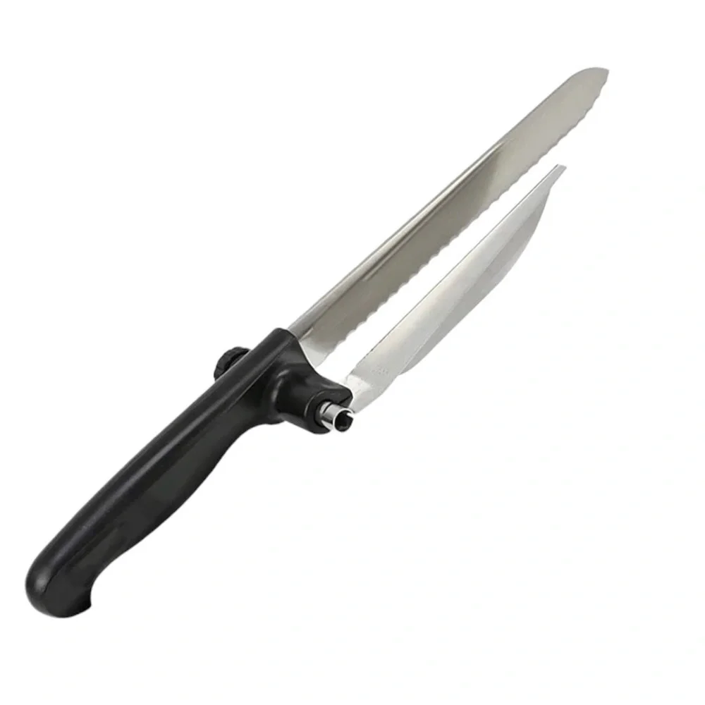 Serrated Knife with Adjustable Slicing Guide